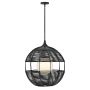 Lampă cu pendul Maddox QN-MADDOX-P-M-BK-BK 1x60W/E27 IP44 de la Quintiesse