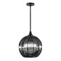 Lampă cu pendul Maddox QN-MADDOX-P-S-BK-BK 1x60W/E27 IP44 de la Quintiesse