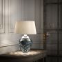 Lampă de masă SAMARA QN-SAMARA-TL-BLU 3000K 1x60W/E27+1x7W/GU10 620LM de la Quintiesse