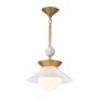 Lampă cu pendul Saucer QN-SAUCER-1P-M-AB-OPAL 1x40W/E27 IP20 de la Quintiesse