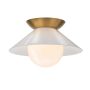 Lustră de tavan Saucer QN-SAUCER-FM-AB-OPAL 1x40W/E27 IP20 de la Quintiesse