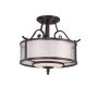 Lampă de tavan ADONIS QZ-ADONIS-SF 3x60W/E27 de la Quoizel