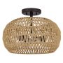 Lampă de tavan Casablanca QZ-CASABLANCA-3SF-PBZ 3x60W/E27 IP20 de la Quoizel