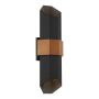 Aplique de perete Chasm QZ-CHASM-L-BKW 2x9.5W /LED IP44 de la Quoizel