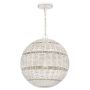 Lampă cu pendul Lindendale QZ-LINDENDALE-P-AWH 1x60W/E27 IP44 de la Quoizel