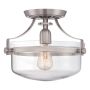 Lampă de tavan PENN STATION QZ-PENN-STATION-F-BN 1x60W/E27 de la Quoizel