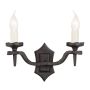 Aplique de perete RECTORY RY2B-BLACK 2x60W/E14 de la Elstead Lighting