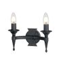Aplique de perete SAXON SAX2-BLK 2x60W/E14 de la Elstead Lighting