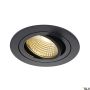 Lumină îngropată deasupra plafonului NEW TRIA 1 SET 113870 2700K 1x8W/LED 645LM IP20 de la SLV
