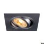 Lumină îngropată deasupra plafonului NEW TRIA 1007379 1x10W/GU10 IP20 de la SLV