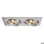 Lumină îngropată deasupra plafonului NEW TRIA 111382 2x75W/GU10/ES111 IP20 de la SLV