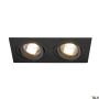 Lumină îngropată deasupra plafonului NEW TRIA 113492 2x50W/GU10 IP20 de la SLV