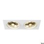 Lumină îngropată deasupra plafonului NEW TRIA 113841 2x75W/GU10/ES111 IP20 de la SLV