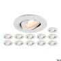 Lumină îngropată deasupra plafonului UNIVERSAL DOWNLIGHT 1007274 2700K|3000K|4000K|6500K 1x8W/LED 560lm|610lm|680lm|640lm IP20 de la SLV