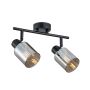 Spot Santia SPL-65342-2-BK-SG 2x40W/E14 IP20 de la Italux