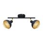 Spot Savio SPL-27357-2-BK-GD 2x40W/E14 IP20 de la Italux