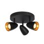 Spot Tino SPL-36748-3R-BK-GD 3x10W/GU10 IP20 de la Italux