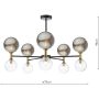 Lampă de tavan Takara TAK2354-03-24 10x20w/g9 ip20 de la Dar Lighting