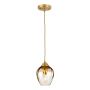 Lampă cu pendul Tiber TIBER-P-AMBER 1x60W/E27 de la Elstead Lighting