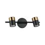 Aplique de perete Elice WL-58892-2-BK-BRO 2x35W/GU10 IP20 de la Italux