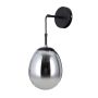 Aplique de perete Meolo WL-40825-1-BK 1x40W/E14 IP20 de la Italux