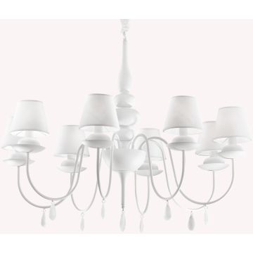 Candelabru BLANCHE 035574 8x40W/E14 ip20 de la Ideal Lux