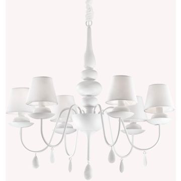 Candelabru BLANCHE 035581 6x40W/E14 ip20 de la Ideal Lux