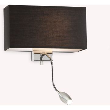Aplique de perete HOTEL 035956 1x60W/E27+1x1,5W/LED ip20 de la Ideal Lux