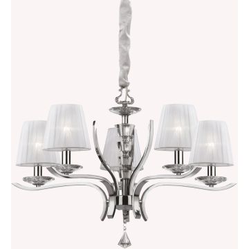 Candelabru PEGASO 066448 5x28W/E14 ip20 de la Ideal Lux