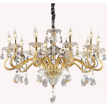 Candelabru NEGRESCO 087771 10x28W/E14 ip20 de la Ideal Lux