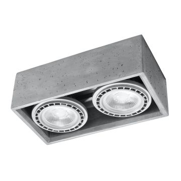 Lumină montată pe suprafață QUATRO 2 SL.0884 2x40W/GU10 IP20 de la Sollux