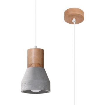 Lampă cu pendul QUBIC SL.0964 1x60W/E27 IP20 de la Sollux