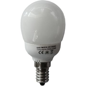 Bec CFL BULBS 1074 BULB 2700k 7w/e14 290lm de la Prezent