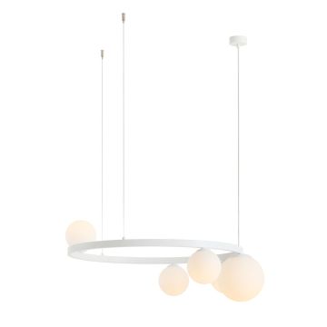 Lampă cu pendul GARDA 1099F_R 4x10W/E14 + 1x15W/E27 IP20 de la Aldex