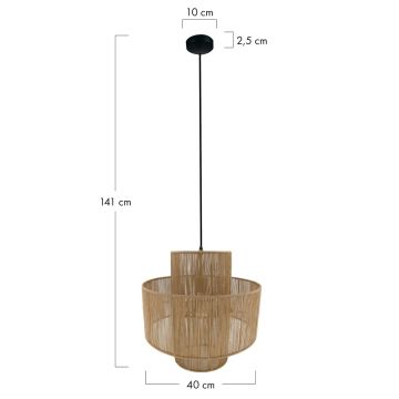 Lampă cu pendul JUTE 104665 1x40W/E27 IP20 de la Dijk