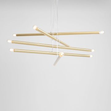 Lampă cu pendul TUBO 1072M40 10x40W/E14 de la Aldex