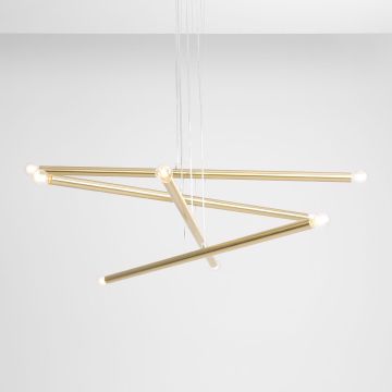 Lampă cu pendul TUBO 1072P40 8x40W/E14 de la Aldex