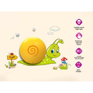 Aplique de perete SNAIL ML113 1x0,6W/LED de la Milagro