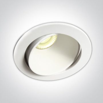 Lumină îngropată deasupra plafonului The Bathroom 11106PK/W/W 3000K 1x8W/LED 850lm IP54 de la One Light