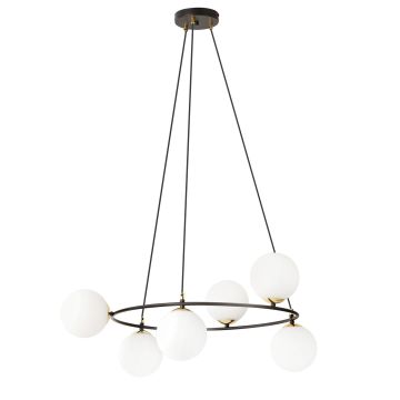 Lampă cu pendul AZURA 1295/6 6x10W/E14 IP20 de la Emibig