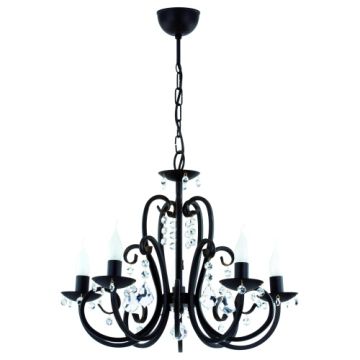 Candelabru NERO 12695 5x40W/E14 de la Alfa