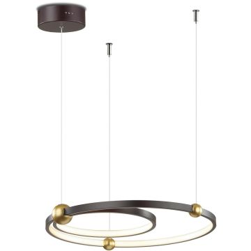 Lampă cu pendul Aurora LA110/P_50_3k_black 3000K 2x49W/LED 2940lm IP20 de la Altavola Design