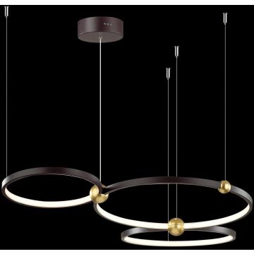 Lampă cu pendul Aurora LA111/P_50_3k_black 3000K 3x63W/LED 4440lm IP20 de la Altavola Design