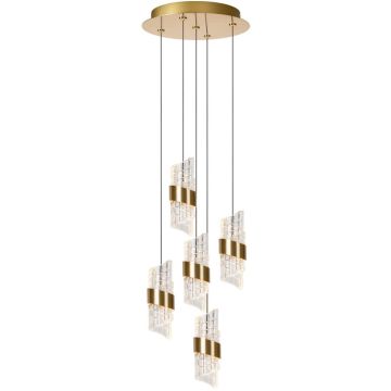 Lampă cu pendul KLIGANDE 13496/36/02 2700k 5x7w/led 720lm ip20 de la Lucide