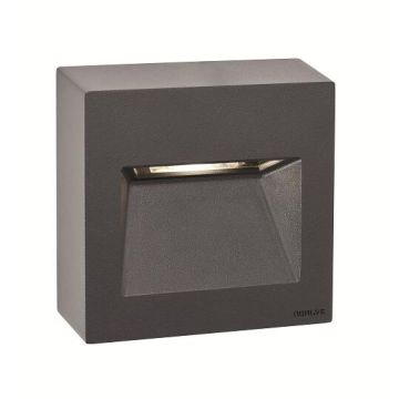 Lampă de scări montată pe suprafață NAMSOS 5156GR 4000K 1x4W/LED 466LM IP65 de la Norlys