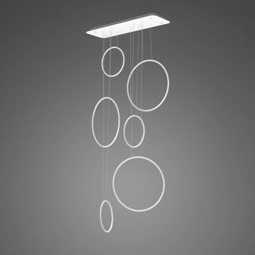 Lampă cu pendul Ledowe okręgi LA076/P_90_in_4k_white_dimm 4000K 6x130W/LED 7800lm IP44 de la Altavola Design