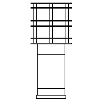Lampă de podea STOCKHOLM 1433BC 1x9W/E27 IP65 de la Norlys
