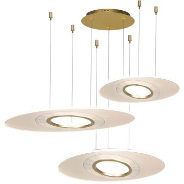 Lampă cu pendul Eclipse LA116/P3_97_3k_gold 3000K 3x80W/LED 4800lm IP20 de la Altavola Design