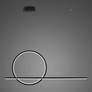 Lampă cu pendul Linea No.2 LA087/PX100_40_3k_black 3000K 2x30W/LED 1800lm IP44 de la Altavola Design