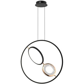Lampă cu pendul Seppia LA115/X_62_1+2_3k_black_gold 3000K 1+2x45W/LED 2750lm IP20 de la Altavola Design